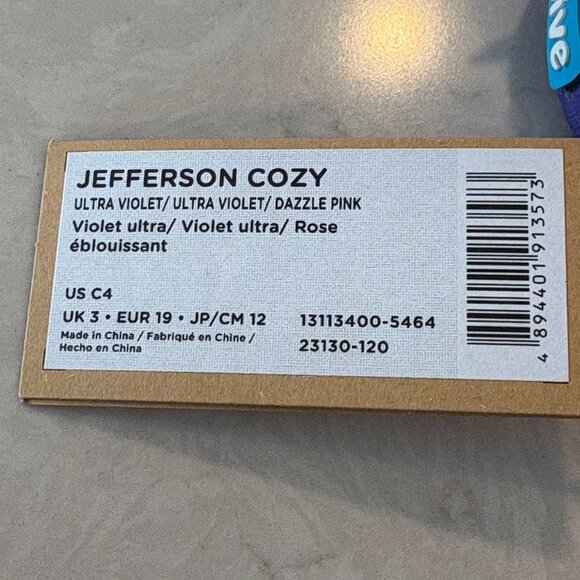 New with Tags ($60) Native Jefferson Cozy Pink and Purple Slide on Shoes- Size 4 - Picture 5 of 8